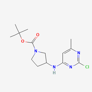 tert-Butyl 3-((2-chloro-6-methylpyrimidin-4-yl)amino)pyrrolidine-1-carboxylate