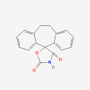 Spiro(5H-dibenzo(a,d)cycloheptene-5,5'-oxazolidine)-2',4'-dione, 10,11-dihydro-