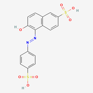 6-Hydroxy-5-((4-sulphophenyl)azo)naphthalene-2-sulphonic acid