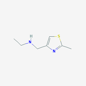 molecular formula C7H12N2S B13976844 N-((2-methylthiazol-4-yl)methyl)ethanamine 