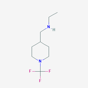 N-((1-(trifluoromethyl)piperidin-4-yl)methyl)ethanamine