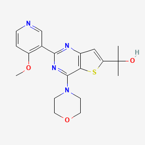 2-(2-(4-Methoxypyridin-3-yl)-4-morpholinothieno[3,2-d]pyrimidin-6-yl)propan-2-ol