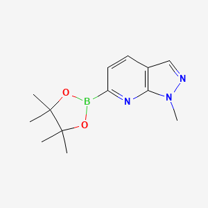 molecular formula C13H18BN3O2 B13976930 1-Methyl-6-(4,4,5,5-tetramethyl-1,3,2-dioxaborolan-2-YL)-pyrazolo[3,4-B]pyridine 