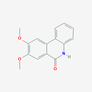 molecular formula C15H13NO3 B13976945 8,9-Dimethoxyphenanthridin-6(5H)-one CAS No. 50879-53-3