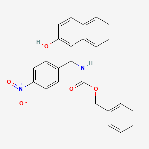 benzyl N-[(2-hydroxynaphthalen-1-yl)-(4-nitrophenyl)methyl]carbamate