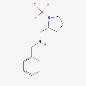 N-benzyl-1-(1-(trifluoromethyl)pyrrolidin-2-yl)methanamine