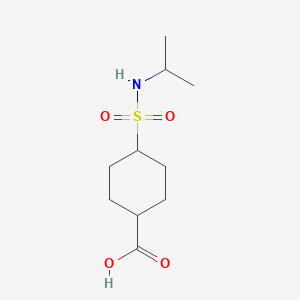 molecular formula C10H19NO4S B13977003 4-(N-Isopropylsulfamoyl)cyclohexanecarboxylic acid 