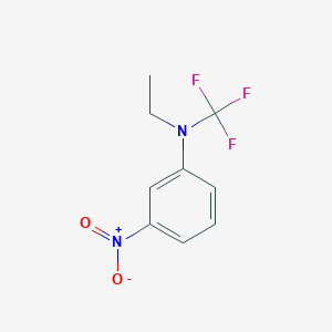 molecular formula C9H9F3N2O2 B13977020 N-ethyl-3-nitro-N-(trifluoromethyl)aniline 