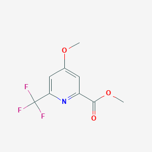 molecular formula C9H8F3NO3 B13977024 Methyl 4-methoxy-6-(trifluoromethyl)picolinate 