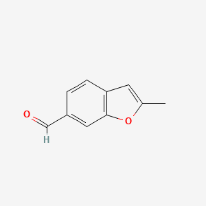 molecular formula C10H8O2 B13977029 2-Methylbenzofuran-6-carbaldehyde CAS No. 89228-68-2