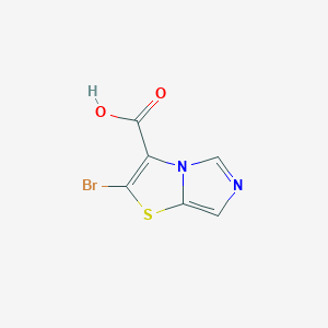 molecular formula C6H3BrN2O2S B13977040 2-Bromoimidazo[5,1-b]thiazole-3-carboxylic acid 