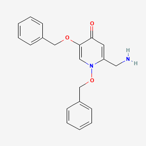 molecular formula C20H20N2O3 B13977065 2-(Aminomethyl)-1,5-bis(benzyloxy)pyridin-4(1H)-one 