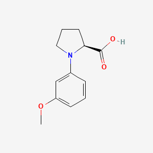 molecular formula C12H15NO3 B13977091 (3-Methoxyphenyl)-L-proline 