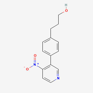 3-(4-(4-Nitropyridin-3-yl)phenyl)propan-1-ol