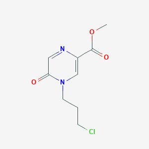 Methyl 4-(3-chloropropyl)-5-oxopyrazine-2-carboxylate