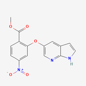 Methyl 2-(1h-pyrrolo[2,3-b]pyridin-5-yloxy)-4-nitrobenzoate