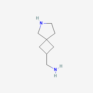 molecular formula C8H16N2 B13977199 6-Azaspiro[3.4]octan-2-ylmethanamine 