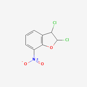 molecular formula C8H5Cl2NO3 B13977214 2,3-Dichloro-2,3-dihydro-7-nitrobenzofuran CAS No. 412349-11-2