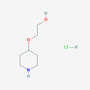 molecular formula C7H16ClNO2 B13977230 2-(4-Piperidyloxy)ethanol;hydrochloride 