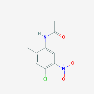 molecular formula C9H9ClN2O3 B13977267 N-(4-chloro-2-methyl-5-nitrophenyl)acetamide CAS No. 34649-00-8