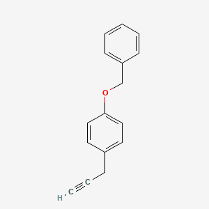 molecular formula C16H14O B1397727 1-(苄氧基)-4-(丙-2-炔-1-基)苯 CAS No. 101911-57-3