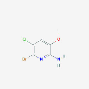 molecular formula C6H6BrClN2O B13977277 6-Bromo-5-chloro-3-methoxy-2-pyridinamine CAS No. 1638201-98-5