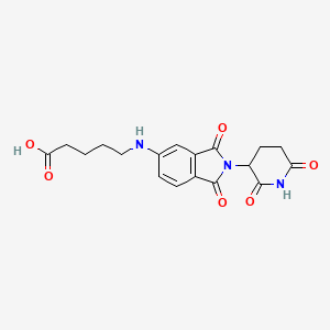 5-((2-(2,6-Dioxopiperidin-3-yl)-1,3-dioxoisoindolin-5-yl)amino)pentanoic acid