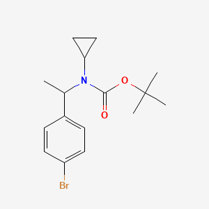 molecular formula C16H22BrNO2 B1397732 Tert-butyl (1-(4-bromophenyl)ethyl)(cyclopropyl)carbamate CAS No. 1040166-18-4