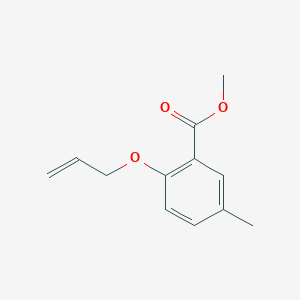 molecular formula C12H14O3 B13977355 Methyl 2-(allyloxy)-5-methylbenzoate 