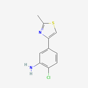 2-Chloro-5-(2-methyl-1,3-thiazol-4-yl)aniline