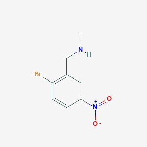 B1397738 1-(2-bromo-5-nitrophenyl)-N-methylmethanamine CAS No. 1037082-28-2