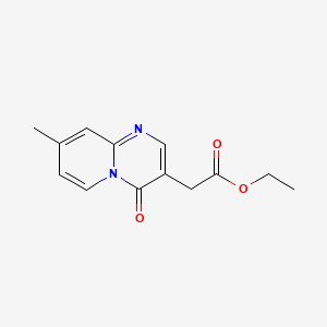 4H-Pyrido[1,2-a]pyrimidine-3-acetic acid, 8-methyl-4-oxo-, ethyl ester