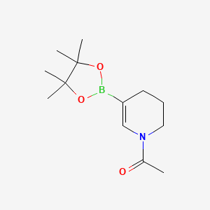 molecular formula C13H22BNO3 B1397740 1-(5-(4,4,5,5-四甲基-1,3,2-二氧杂硼环-2-基)-3,4-二氢吡啶-1(2H)-基)乙酮 CAS No. 1227068-63-4