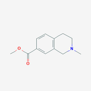 molecular formula C12H15NO2 B1397742 Methyl 2-methyl-1,2,3,4-tetrahydroisoquinoline-7-carboxylate CAS No. 1038549-50-6