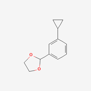 2-(3-Cyclopropylphenyl)-1,3-dioxolane