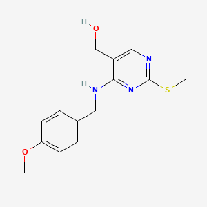 4-[[(4-Methoxyphenyl)methyl]amino]-2-(methylthio)-5-pyrimidinemethanol