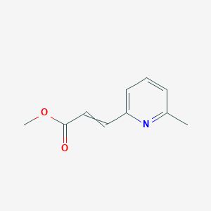 molecular formula C10H11NO2 B13977458 Methyl 3-(6-methylpyridin-2-yl)acrylate CAS No. 210835-90-8