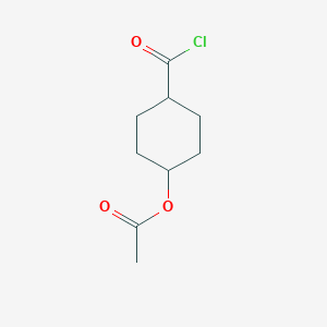 molecular formula C9H13ClO3 B13977478 4-(Chlorocarbonyl)cyclohexyl acetate 