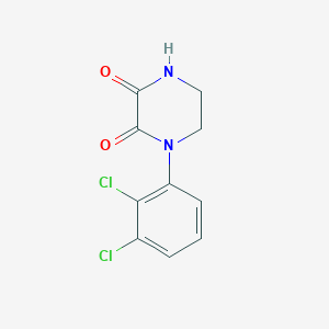 molecular formula C10H8Cl2N2O2 B13977515 1-(2,3-Dichlorophenyl)piperazine-2,3-dione 