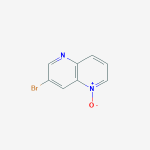 molecular formula C8H5BrN2O B13977555 3-Bromo-1,5-naphthyridin-5-oxide 