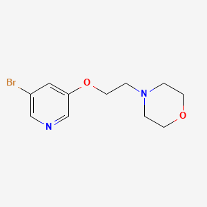 molecular formula C11H15BrN2O2 B1397757 4-{2-[(5-溴吡啶-3-基)-氧基]乙基}吗啉 CAS No. 1010104-32-1