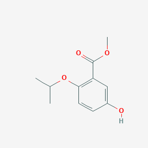 molecular formula C11H14O4 B1397758 苯甲酸，5-羟基-2-(1-甲基乙氧基)-，甲酯 CAS No. 927908-25-6