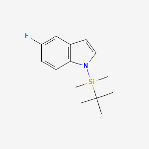 molecular formula C14H20FNSi B1397766 1-(叔丁基二甲基甲硅烷基)-5-氟-1H-吲哚 CAS No. 1093066-71-7