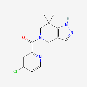 5-[(4-Chloropyridin-2-yl)carbonyl]-7,7-dimethyl-4,5,6,7-tetrahydro-1h-pyrazolo[4,3-c]pyridine