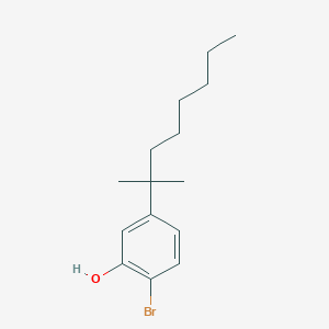 B139777 2-Bromo-5-(2-methyloctan-2-YL)phenol CAS No. 70120-14-8