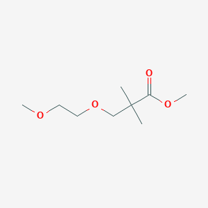 molecular formula C9H18O4 B1397770 Methyl 3-(2-methoxyethoxy)-2,2-dimethylpropanoate CAS No. 1218915-70-8