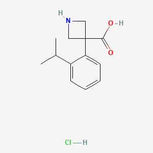 3-(2-Isopropylphenyl)azetidine-3-carboxylic acid hydrochloride