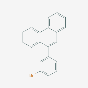 molecular formula C20H13Br B13977725 9-(3-Bromophenyl)phenanthrene 