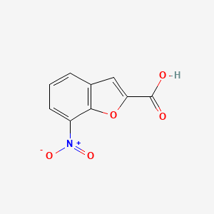 molecular formula C9H5NO5 B1397775 7-硝基苯并呋喃-2-羧酸 CAS No. 90483-98-0