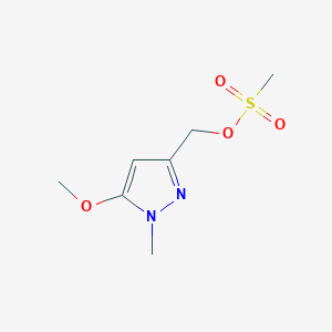 (5-Methoxy-1-methyl-1H-pyrazol-3-yl)methyl methanesulfonate